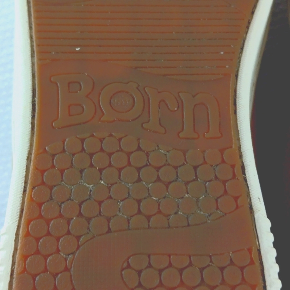 Born Paloma Leather 8M Woman Casual Sneakers Side Zipper - Picture 11 of 12